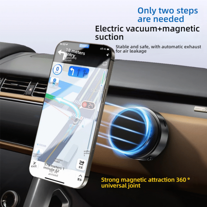 Vacuum adsorption mobile phone car holder magnetic suction 2025 new car mobile phone holder navigation multi-function support universal - tmall.com Tmall - Image 2