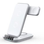 4-in-1 Wireless Charger with Clock Vertical Wireless Charging Stand for Apple Watch, Phone, and Earphones - Alibaba - Image 4