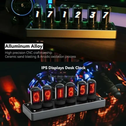 IPS clock cyberpunk clock gaming clock table set good things digital electronic finished luminous desktop