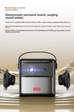 Hotel homestay projector home ultra high-definition bedroom wall projection mobile phone projection outdoor portable dlp projector - Image 3