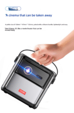 Hotel homestay projector home ultra high-definition bedroom wall projection mobile phone projection outdoor portable dlp projector - Image 2