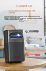 4K projector, three-color laser home ultra-high-definition smart PTZ projector, small smart blue light eye protection cocotv portable global overseas version projector wireless projection - Image 4