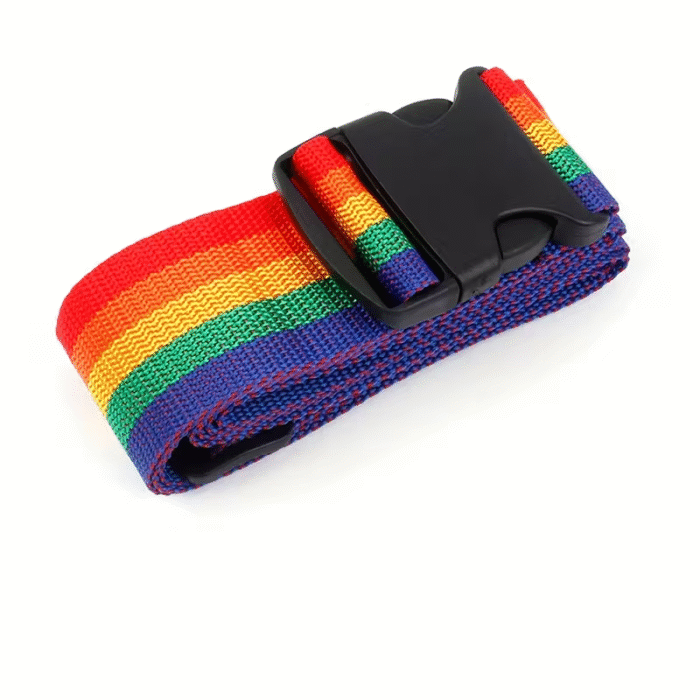 1 Custom Embroidered Luggage Strap with Personalized Name Text - Durable Nylon Adjustable Shoulder Strap, Colorful Luggage Protector and Logo, Suitable for Suitcases, Handbags, Airports (Hand Washable), Fashionable Travel Accessory, Sturdy Closure Design - Image 3