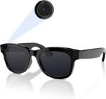 Music Photo and video Smart Audio Sunglasses – Matte White Frame, Smoke Lenses | Open-Ear Bluetooth Glasses for Men & Women with Electronic Tint Control, IPX4 Waterproof, Sports Eyewear, 100% UV Protection - Afbeelding 2