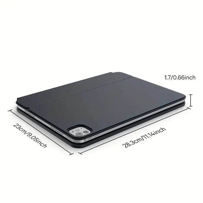 Compatible with iPad Air Pro 2025 year model year protective case with keyboard, easy-to-install cantilever stand, smart trackpad 7 types - Image 2
