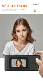 Mini/New C1 Digital Camera Vlog HD Video Shooting Portable Flip Touch Selfie Camera - Image 2