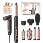 ANIEKIN 5 in 1 Curling Iron Set, Fast Heat Up Curling Wand from 3/8 to 1 1/4 Inch and a Thermal Brush Come with, Dual Voltage Hair Curler for Women All Hair Types and Travel Use, Gifts for Women - Image 4