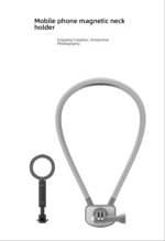 Neck-mounted magnetic phone holder for first-person view shooting, live streaming, cycling, hiking, fishing, and other outdoor activities (camera accessory) - Image 7