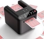 ADZERD Automatic Card Dealer Machine - Rechargeable for 1/2/3 Decks, 1-12 Players, Adjustable Dealing Distance, Quiet, 360° & 180° Rotation, Compatible with Poker, UNO, Bridge, Blackjack & More