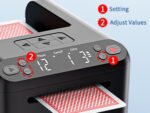 ADZERD Automatic Card Dealer Machine - Rechargeable for 1/2/3 Decks, 1-12 Players, Adjustable Dealing Distance, Quiet, 360° & 180° Rotation, Compatible with Poker, UNO, Bridge, Blackjack & More - Image 3