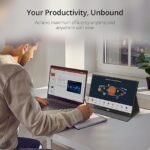 Portable Monitor 15.6inch 1080P FHD USB-C, HDMI Computer Display HDR IPS Gaming Monitor w/Premium Smart Cover & Screen Protector, Speakers, for Laptop PC MAC Phone PS4 Xbox Switch：圖片 2