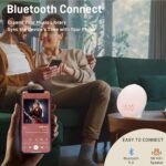 Wake Up Light Sunrise Alarm Clock for Kids, Heavy Sleepers, Bedroom, with Sunrise Simulation, Sleep Aid, Dual Alarms, FM Radio, Snooze, Nightlight, Daylight, 7 Colors, 7 Natural Sounds, Ideal for Gift - Afbeelding 3