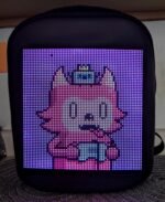 LED Backpack with App Control,16 Inch Cool DIY Pixel Art Animation Programmable Screen Laptop Backpack,Travel, Motorcycle Backpack - Image 10