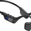 Bone Conduction Headphones, 14H Playtime Bluetooth 6.0 Open-Ear Earbuds with Mic, IPX5 Waterproof Lightweight Headset, Wireless Sport Earphones for Running, Cycling, Gym Workouts(Black