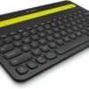 Logitech K480 Wireless Multi-Device Keyboard for Windows, macOS, iPadOS, Android or Chrome OS, Bluetooth, Compact, Compatible with PC, Mac, Laptop, Smartphone, Tablet - Black