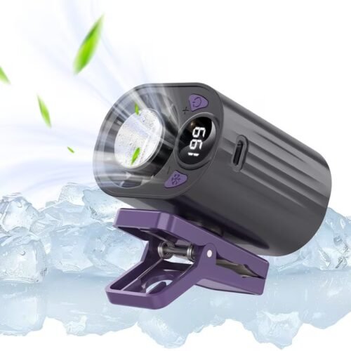 MUXNW Mini Turbo Jet Fan: Portable Small Pocket Handheld Personal Rechargeable Battery Operated USB Charger Keeping Cool In Hot Weather For Travel Beach (Gray)