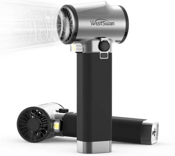 Car Dryer Air Blower Equipped with Continuously Variable Speed, 1.6KG Instant Thrust Car Blower for Drying, 64mm Super Power Turbo Dryer for Patio Cleaning, Drying, Snow Blowing