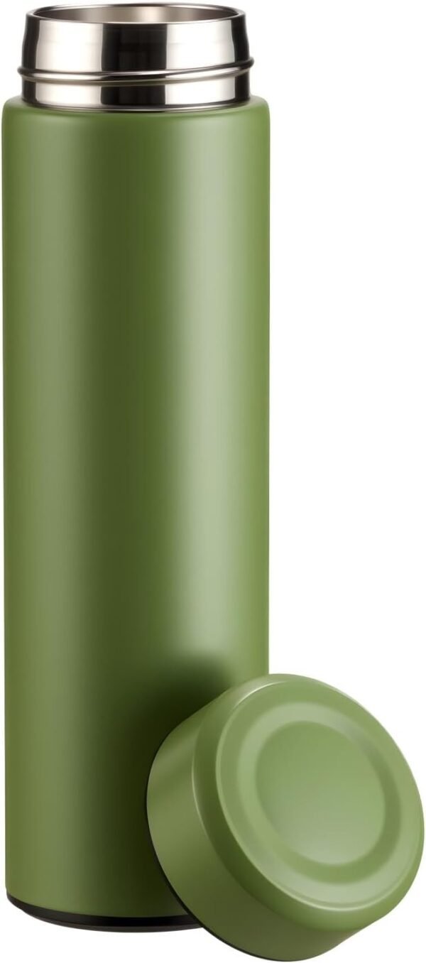 PARACITY Insulated Water Bottle, 17 oz Stainless Steel Water Bottles, Double Wall Vacuum for Hot Drinks, Metal Water Bottle Keeps Hot for 12 Hrs, Cold for 24 Hrs, for Coffee, Tea