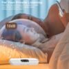 Under Pillow Speakers for Sleeping Bluetooth, Bone Conduction Technology, 3D White Noise Generator, Volume Control & Sleep Timer, TF Card Support Side Sleeper Friendly