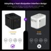 Ceptics Universal Travel Adapter, 45W International Power Adapter with PD & QC 3.0 Dual USB-C, 3 USB Travel Adapter Worldwide, Type I C G A Outlets 110V 220V A/C - EU Euro US UK (11-KU)