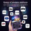 R36S Retro Handheld Game Console, 64GB Built-in Games, Save & Load Function, 3.5" IPS Screen, Portable Emulator Gaming Console for Travel, Adults & Kids (Purple R36s 3.5")