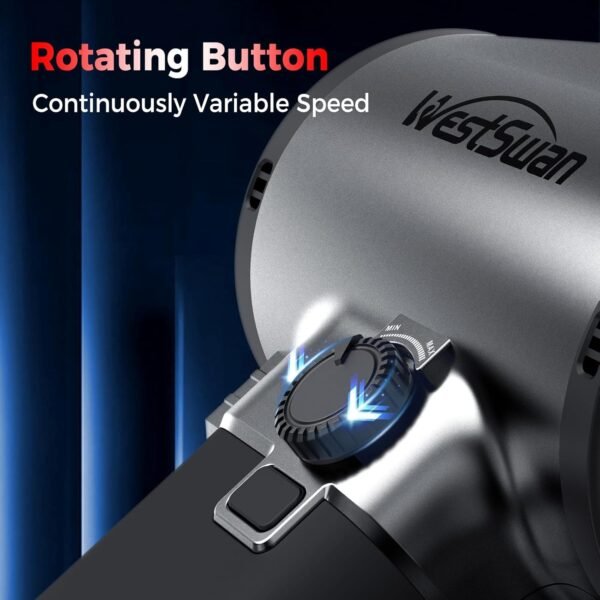 Car Dryer Air Blower Equipped with Continuously Variable Speed, 1.6KG Instant Thrust Car Blower for Drying, 64mm Super Power Turbo Dryer for Patio Cleaning, Drying, Snow Blowing