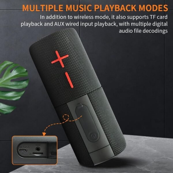 2 in 1 Magnetic Dual Splittable Bluetooth Speaker, IPX6 Waterproof Split Portable Wireless Speaker with 20W Loud Stereo Sound, Bluetooth V5.3, 24H Playtime, Multiple pairing for Home,Outdoor or Travel