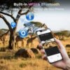 VOOPEAK WiFi Trail Camera, 4K Solar Game Camera Starlight Night Vision Dual Lens, 0.1s Trigger, 2” Display, IP66 Waterproof, Motion Activated Outdoor Camera for Wildlife Monitoring & Security