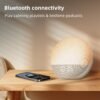 5 Sunrise Alarm Clock White Noise Machine: Natural Wake Up Light - Dimmable Clock with Bluetooth Speaker for Bedroom - 25 Sleep Sounds for Baby Adults Kids Putty
