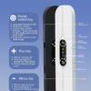 Under Pillow Speakers for Sleeping Bluetooth, Bone Conduction Technology, 3D White Noise Generator, Volume Control & Sleep Timer, TF Card Support Side Sleeper Friendly