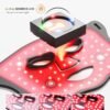 FDA-Cleared Red Light Therapy for Face & Neck, Rechargeable 7-in-1 LED with 850nm & 660nm NIR, Hands-Free Silicone for Anti-Aging, Wrinkle Reduction & Sensitive Skin During Yoga or Work