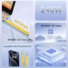 VAFOTON PD 240W Short USB C Cable/USB 4.0 USB C Short Cable/40Gbps Data Transfer, 8K 60Hz Video Display, Thunderbolt 3/4 for 1Phone16/15, Ma-Book/1Pad Series, Samsung Galaxy, Android Auto, VR