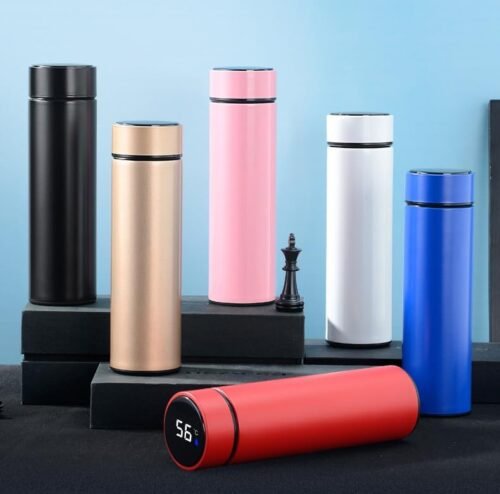 PARACITY Insulated Water Bottle, 17 oz Stainless Steel Water Bottles, Double Wall Vacuum for Hot Drinks, Metal Water Bottle Keeps Hot for 12 Hrs, Cold for 24 Hrs, for Coffee, Tea