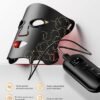 FDA-Cleared Red Light Therapy for Face & Neck, Rechargeable 7-in-1 LED with 850nm & 660nm NIR, Hands-Free Silicone for Anti-Aging, Wrinkle Reduction & Sensitive Skin During Yoga or Work