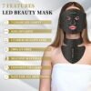Red Light Therapy Mask for Face & Neck – 4 Light Modes with 850nm NIR, Red, Yellow & Blue LED Light Therapy, 2600mAh Rechargeable LED Face Mask for Anti-Aging, Skin Firming & Radiant Glow at Home