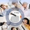 Under Pillow Speakers for Sleeping Bluetooth, Bone Conduction Technology, 3D White Noise Generator, Volume Control & Sleep Timer, TF Card Support Side Sleeper Friendly