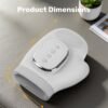 Hand Massager with Heat and Compression, 2026 Professional Cordless Electric Hand Massager with 3 Massage 5 Compression 3 Temperatures Suitable for Wrists and Fingers (White)