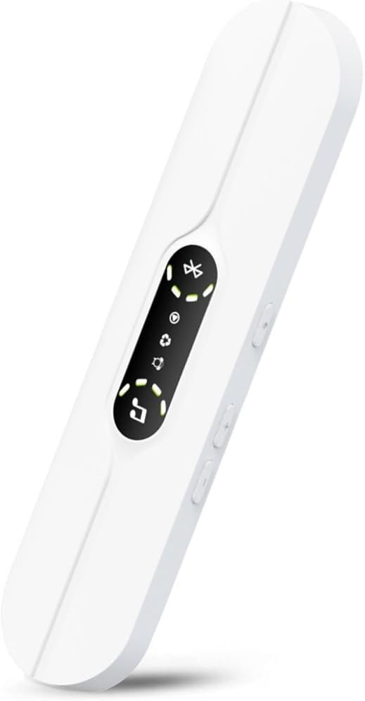 Under Pillow Speakers for Sleeping Bluetooth, Bone Conduction Technology, 3D White Noise Generator, Volume Control & Sleep Timer, TF Card Support Side Sleeper Friendly