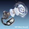 AI Translation Earbuds Real Time 198 Languages 80H Playtime Translator EarBuds Audifonos Traductores Inglés Español Wireless Earphones Bluetooth Headphones for Travel Business Meeting Learning Black