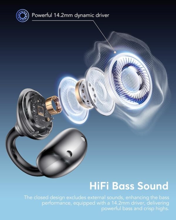 AI Translation Earbuds Real Time 198 Languages 80H Playtime Translator EarBuds Audifonos Traductores Inglés Español Wireless Earphones Bluetooth Headphones for Travel Business Meeting Learning Black