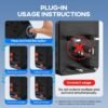 Universal Travel Adapter GaN 65W Fast Charger, 3 USB-C (Each 65W) & 1 USB-A (PD 45W), 2500W AC Outlet, International Power Adapter for Europe, UK, US, Australia, Worldwide Travel Plug Adapter