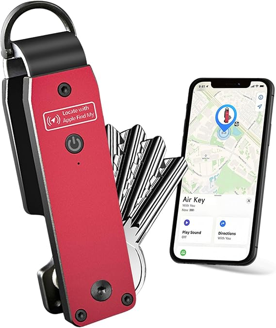 Key Organizer Men's Keychains with Smart Tracker, Key Finder, Compact Key Holder -Minimalist Key Case Metal Car Key Chain
