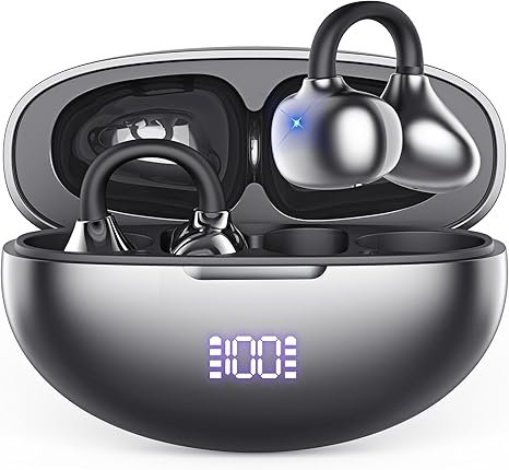 AI Translation Earbuds Real Time 198 Languages 80H Playtime Translator EarBuds Audifonos Traductores Inglés Español Wireless Earphones Bluetooth Headphones for Travel Business Meeting Learning Black