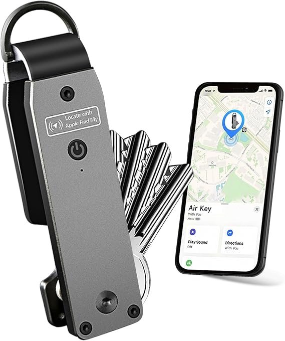 Key Organizer Men's Keychains with Smart Tracker, Key Finder, Compact Key Holder -Minimalist Key Case Metal Car Key Chain
