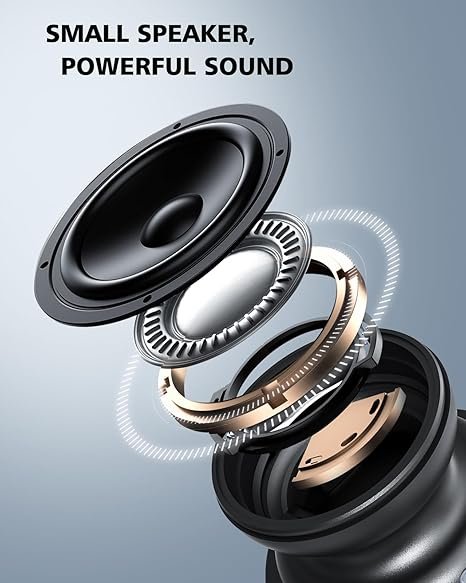 EWA A117 Mini Portable Wireless Bluetooth Speaker with Magnetic Base, Powerful Sound, Easy to Attach to Metal Surface, [Compatible with Magsafe, iPhone 15, 14, 13, 12 Pro/Max]