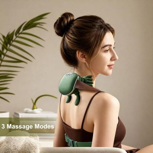 Neck Massager, Electric Neck and Back Massager with Heat, Simulated Human Hand Design Shoulder Neck Massage for Pain Relief and deep Tissue, Shiatsu Massage 4D Kneading, Gifts for Men Women