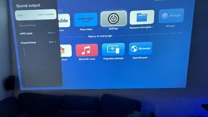 【Officially-Licensed APP & 1800 ANSI】Smart Mini Projector with WiFi and Bluetooth 4K Support, VOPLLS Auto Focus/ Keystone Outdoor Portable Movie Phone Video Proyector for Bedroom/Home/Wall/Ceilling