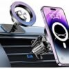 LISEN for 15W MagSafe Car Mount Charger,MagSafe Charger,Wireless Car Charger,Magnetic Phone Holder for Car,Phone Holders for Your Car Accessories for Women Men Jeep Ford F150 for iPhone 17-12,Samsung