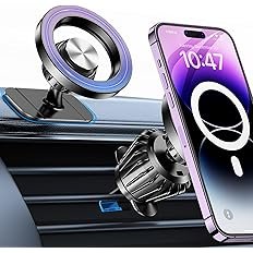 LISEN for 15W MagSafe Car Mount Charger,MagSafe Charger,Wireless Car Charger,Magnetic Phone Holder for Car,Phone Holders for Your Car Accessories for Women Men Jeep Ford F150 for iPhone 17-12,Samsung