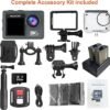 Action Camera 5K 30FPS 20MP Waterproof Camera 100FT Underwater EIS Sports Cam with Touch Screen, 170° Wide Angle, Remote Control, WiFi, 5X Zoom for Snorkeling, Diving, Cycling, and Vlogging